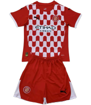 24-25 Girona home Set.Jersey & Short High Quality