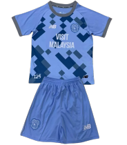24-25 Cardiff City FC Third Away Set.Jersey & Short High Quality