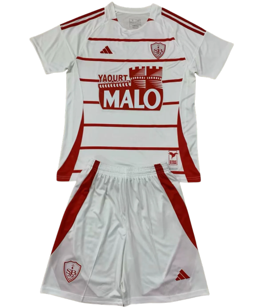 24-25 Stade Brestois Away Set.Jersey & Short High Quality