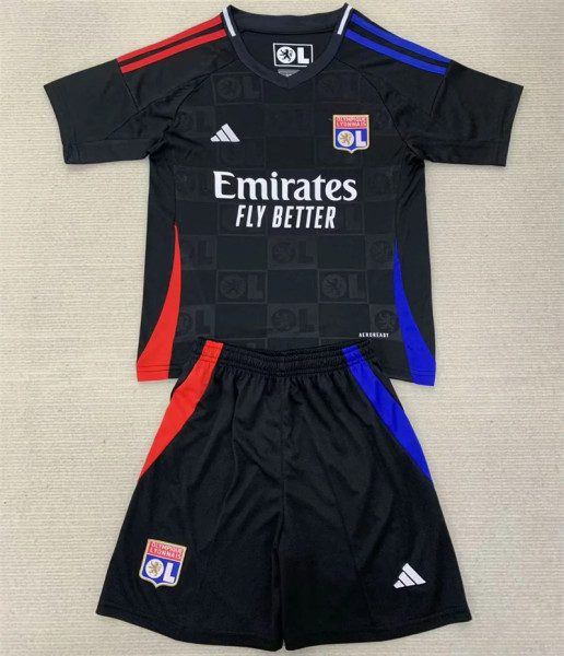 Kids kit 24-25 Olympique Lyonnais Away Thailand Quality