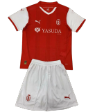 24-25 Reims home Set.Jersey & Short High Quality