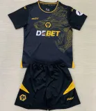 Kids kit 24-25 Wolverhampton Wanderers Away Thailand Quality