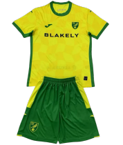 24-25 Norwich City home Set.Jersey & Short High Quality