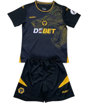 24-25 Wolverhampton Wanderers F.C. Away Set.Jersey & Short High Quality
