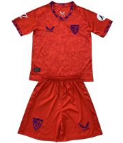 24-25 Sevilla FC Away Set.Jersey & Short High Quality