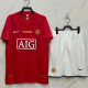 UEFA 07-08 Manchester United home Set.Jersey & Short High Quality