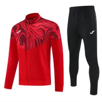 25-26 (red) Jacket Adult Sweater tracksuit set