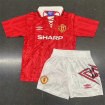 92-94 Manchester United home (Retro Jersey) Kids kit Thailand Quality
