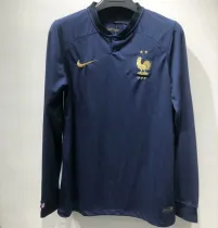 Long sleeve 22-23 France home Retro Jersey Thailand Quality