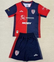 Kids kit 24-25 Cagliari Calcio home Thailand Quality