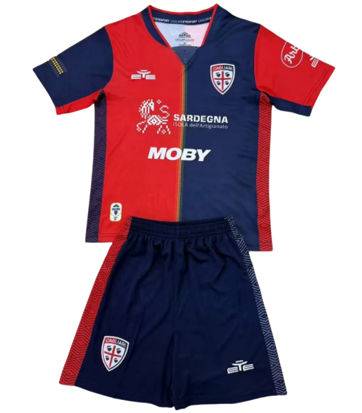 24-25 Cagliari Calcio home Set.Jersey & Short High Quality