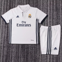 Kids kit 16-17 Real Madrid home (Retro Jersey) Thailand Quality