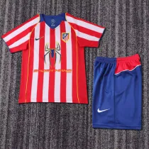 Kids kit 04-05 Atletico Madrid home (Retro Jersey) Thailand Quality