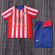 Kids kit 04-05 Atletico Madrid home (Retro Jersey) Thailand Quality