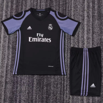 Kids kit 16-17 Real Madrid Third Away (Retro Jersey) Thailand Quality