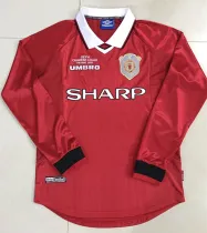 99-00 Manchester United home Long sleeve Retro Jersey Thailand Quality
