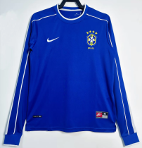 Long sleeve 1998 Brazil Away Retro Jersey Thailand Quality