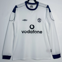 Long sleeve 00-01 Manchester United Away Retro Jersey Thailand Quality