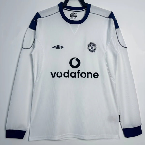 Long sleeve 00-01 Manchester United Away Retro Jersey Thailand Quality