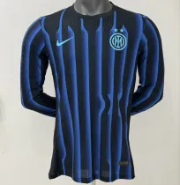 Long sleeve 25-26 Inter milan home Player Version Thailand Quality