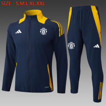 25-26 Manchester United (royal blue) Jacket Adult Sweater tracksuit set
