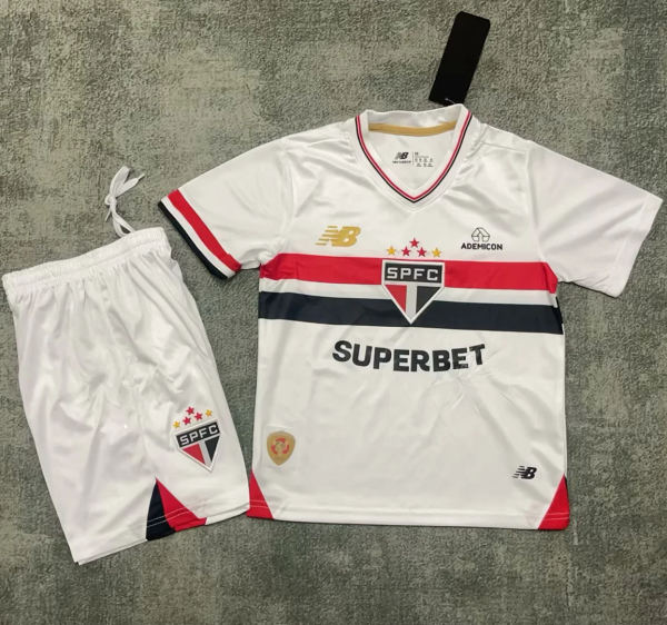 Kids kit 25-26 Sao Paulo home Thailand Quality
