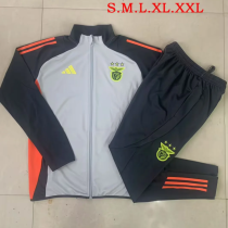 24-25 SL Benfica (grey) Jacket Adult Sweater tracksuit set