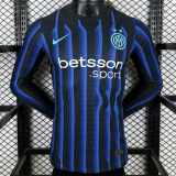 Long sleeve 25-26 Inter milan home Player Version Thailand Quality
