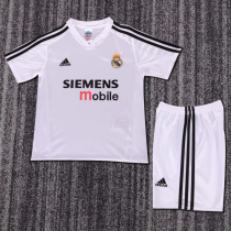 Kids kit 04-05 Real Madrid home (Retro Jersey) Thailand Quality