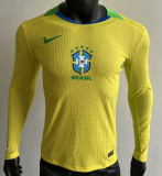 Long sleeve 2025 Brazil home Player Version Thailand Quality
