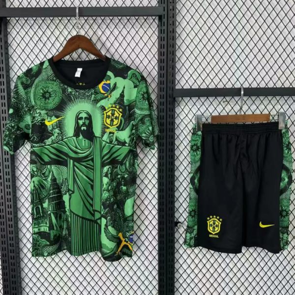 2024 Brazil (Training clothes) Adult Jersey & Short Set Quality