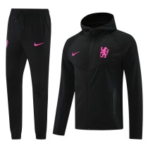 25-26 Chelsea (black) Jacket and cap set training suit Thailand Qualit