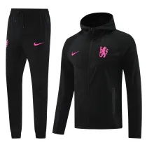 25-26 Chelsea (black) Jacket and cap set training suit Thailand Qualit