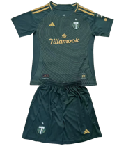25-26 Portland Timbers home Set.Jersey & Short High Quality