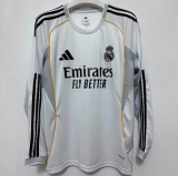 25-26 Real Madrid home Long sleeve Thailand Quality