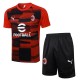 24-25 AC Milan Red and black inkjet (Training clothes) Set.Jersey & Short High Quality