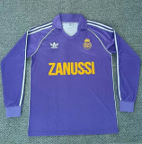 Long sleeve 84-85 Real Madrid Away Retro Jersey Thailand Quality