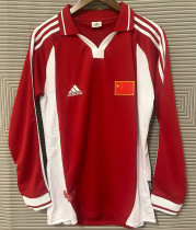 Long sleeve 2001 China home Retro Jersey Thailand Quality
