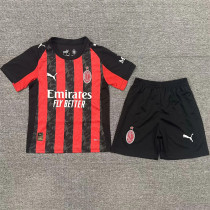 Kids kit 25-26 AC Milan home Thailand Quality