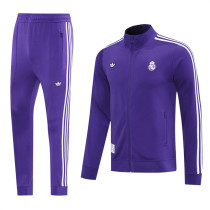 25-26 Real Madrid (Purple) Jacket Adult Sweater tracksuit set