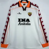 Long sleeve 98-99 AS Roma Away Retro Jersey Thailand Quality