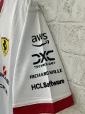 一级方程式赛车服 Formula One racing suit 2025 Ferrari  F1 2025 法拉利白圆领