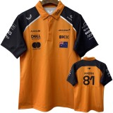 一级方程式赛车服 Formula One racing suit 25 McLaren PIASTRI  #81  迈凯伦81号有领