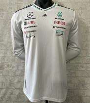 F1一级方程式赛车服 2025 Mercedes Benz  梅赛德斯奔驰白色长袖