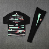 25-26 Portugal (green black) Adult Sweater tracksuit set
