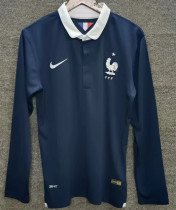 Long sleeve 2014 France home Retro Jersey Thailand Quality
