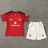 Kids kit 25-26 Manchester United home Thailand Quality