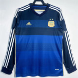 Long sleeve 2014 Argentina Away Retro Jersey Thailand Quality