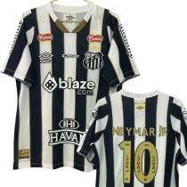 All sponsors 24-25 Santos FC Away (NEYMAR JR. 10#) Fans Version Thailand Quality