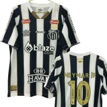 All sponsors 24-25 Santos FC Away (NEYMAR JR. 10#) Fans Version Thailand Quality
